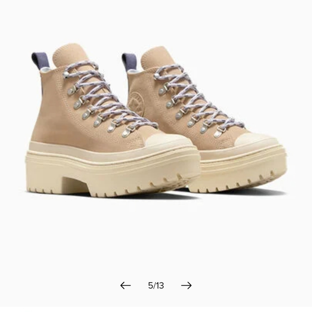 NWT Chuck Taylor All Star Lugged Heel Waterproof Platform